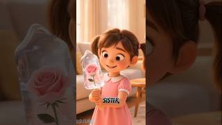 Frozen Rose Transformation 🌹❄️ | Satisfying Ice Art Experiment#ytshorts #viral #ytshorts