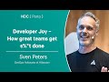 Developer joy  how great teams get st done  sven peters  ndc porto 2023