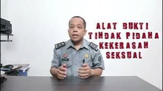ALAT BUKTI TINDAK PIDANA KEKERASAN SEKSUAL