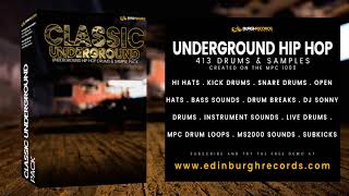 Underground Hip Hop Drums Sample Pack Burghrecords