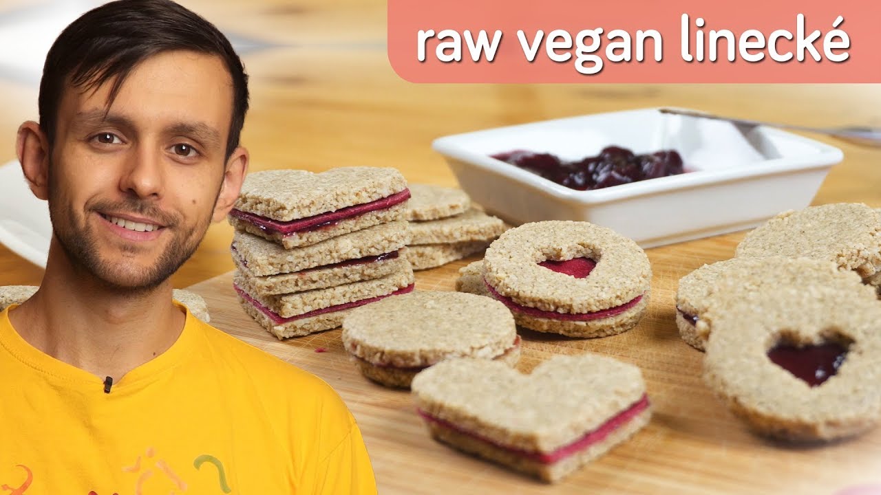 Linecké cukroví z mandlové mouky - [RAW VEGAN BEZ LEPKU]