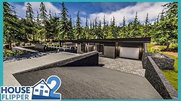 House Flipper 2 - Modern Luxury Underground Home - Sandbox Mode - Build and Tour!