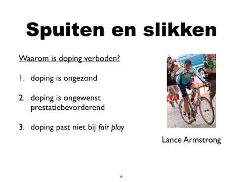 Video: Lance Armstrong beweert dat doping niet leidt tot drugsverslaving