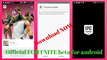 Fortnite Android Official Beta Installer | Android Epic Launcher | Download now!