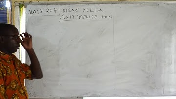 8. DIRAC DELTA -INTRODUCTION