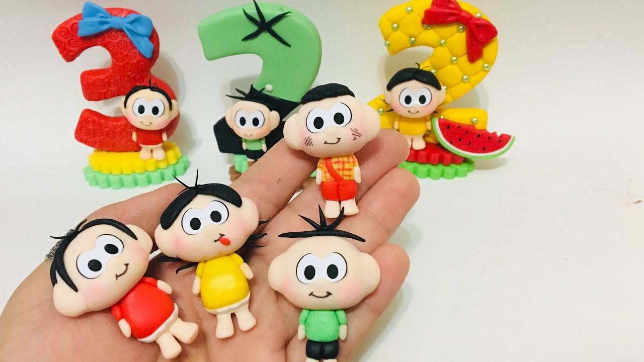 Mini apliques Turma da Mônica