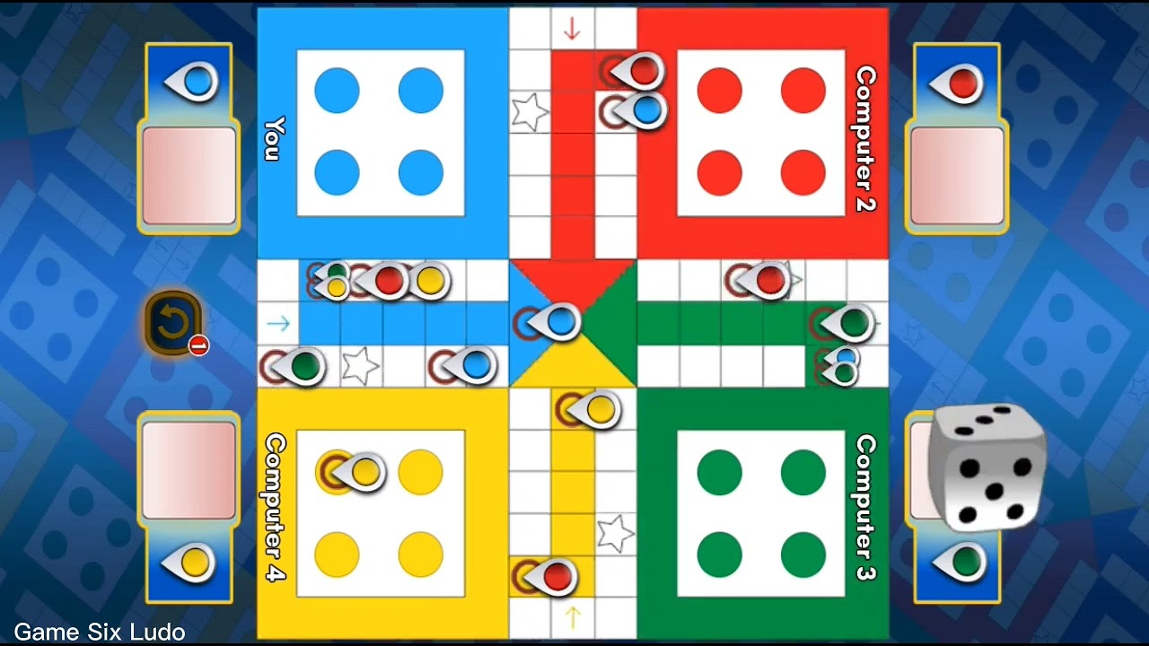 Ludo King in 4 Players|Ludo Game 4 Players Match|Game Six Ludo - YouTube