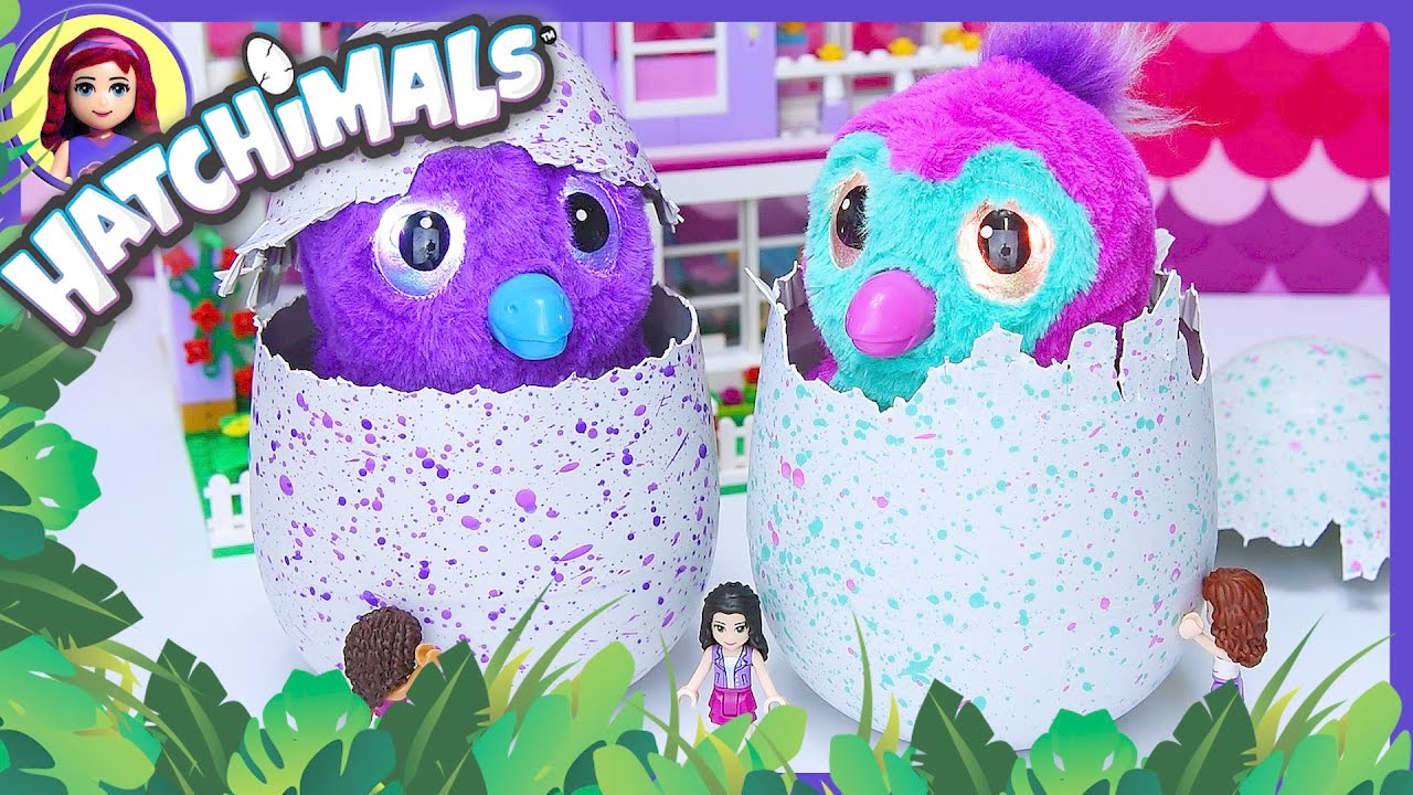 Hatching the Penguala and Draggle Hatchimals Lego Friends Girls Pets Silly  Play - Kids Toys 