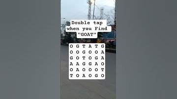 Observation Visual Test: 5 Seconds For You To Spot:GOAT . Try Your Skills!  #search #puzzle #shorts