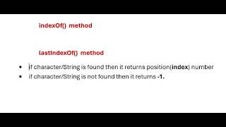 indexOf() and lastIndexOf() Method in Java || Java Interview Question