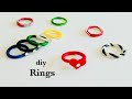 How To Make Rings With Polymer Clay||Simple&Easy Rings Making At Home||Polymer Clay Jewellery