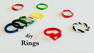 Simple diy rings making with leftover clay /best out of waste/5
minutes craft ideas/polymer jewelry