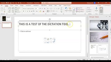 Using Dictation in PowerPoint Online and PowerPoint (desktop)
