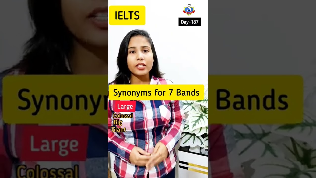 SYNONYMS for IELTS 7 Bands | IELTS Tips and Tricks | Ed.Sacred International 