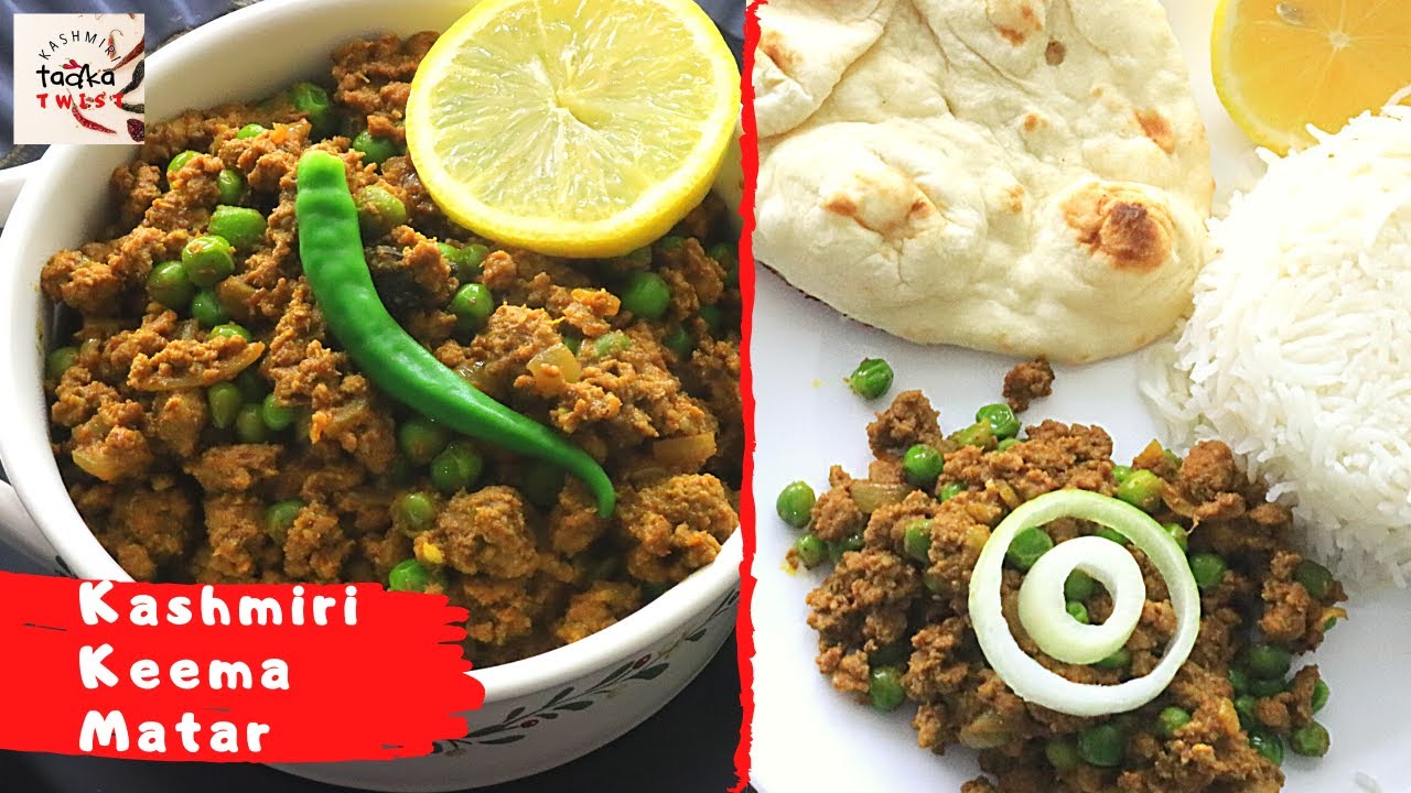 Keema Matar (Dry) - Kashmri Style | Simple & Quick Recipe | By KTT | Kashmiri Tadka Twist