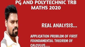 PG AND POLYTECHNIC TRB MATHS 2020 || REAL ANALYSIS