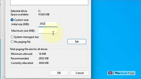 Custom Paging File Size for windows 11 4 GB / 8 GB/ 16 GB RAM - DayDayNews