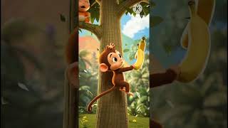 मस्ती वाला बन्दर। #cartoon #kids #learningpoem #funny #kidssong #animation #nurseryrhymes #monkey