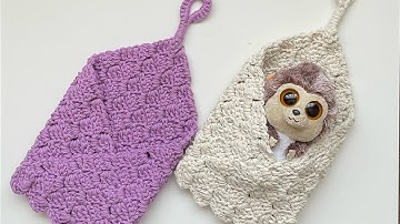 Crochet - Hanging Bag/Hanging Basket - Home Décor/Office Décor - Corner 2 Corner (C2C) Stitch