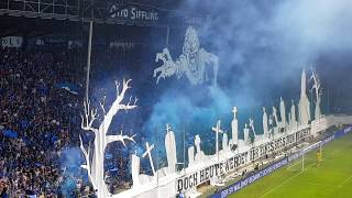 27.05.2018 Waldhof - Uerdingen SPIELABBRUCH, Choreo, Pyro, Rauch, Ausschreitungen