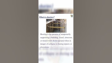 what is shoring, #construction civil engineering gate civil SSC je civil services exam