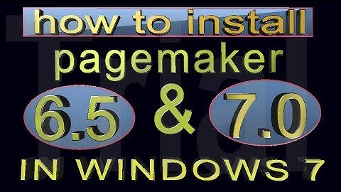 How to install adobe pagemaker 6.5 & 7.0 in Windows 7 step by step tutorial || ntc network