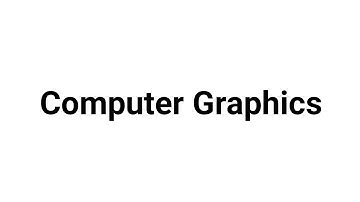 Computer Graphics