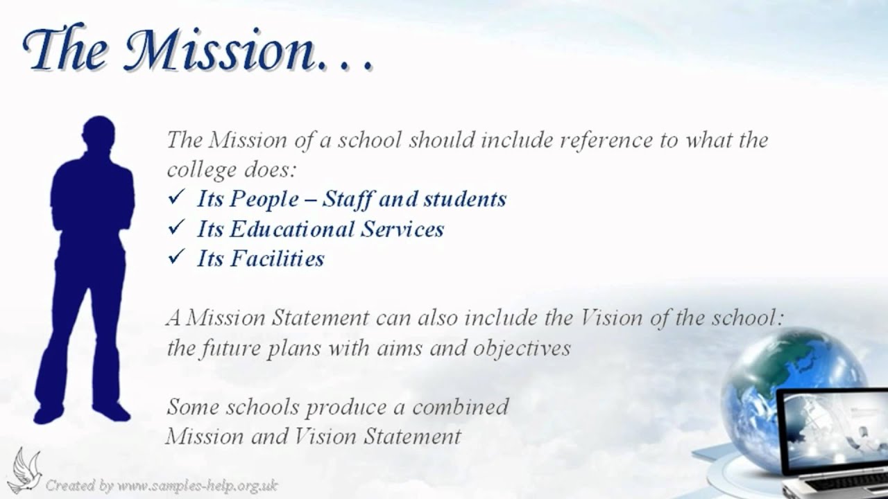 Writing a mission statement and vision