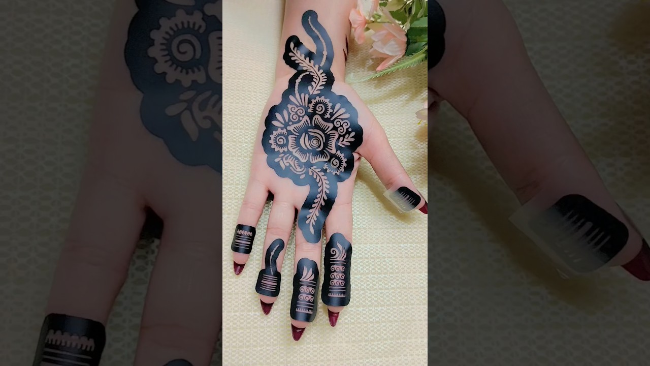 Beautiful sticker mehndi design #shorts