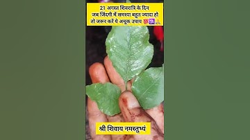 21 अगस्त शिवरात्रि को जब जिंदगी में समस्या बहुत ज्यादा हो तो जरूर करें ये उपाय #pradeepmishra #upay