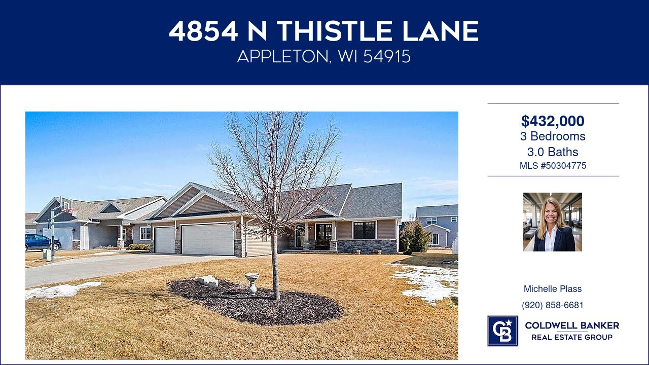 4854 N THISTLE Lane, APPLETON, Wisconsin Homes for Sale | www.coldwellhomes.com