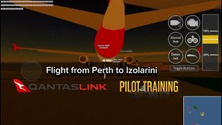 Qantas Link Airbus A320 full flight from Perth to Izolarini | PTFS