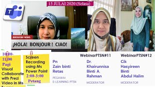 WebinarPTSN#12 Visual Collaborate with Prezi Video in Ms Teams