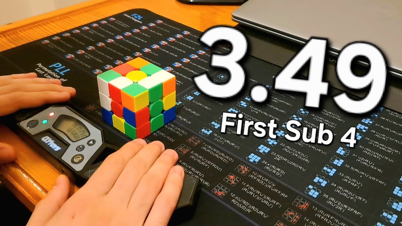 3.49 3x3 Single! 22 Moves with LL Skip (6.3 tps) - YouTube