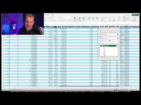 Xactimate estimate exported to Excel with filtered categories and an auto-summed RCV column