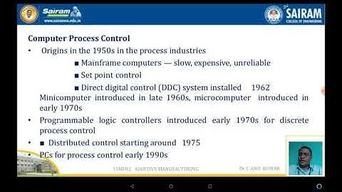 Lecture Video 15ME82 Module5_Computer Process Control _ Dr C ANIL Kumar