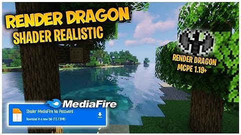 RENDER DRAGON SHADER SUPER REALISTIC MCPE 1.19+ MIRIP RTX JAVA SUPPORT LOW END DEVICE 1 GB RAM