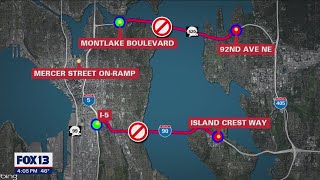 Traffic nightmare expected this weekend with work on I-5, SR 520 and I-90 | FOX 13 Seattle