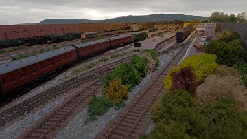 Trenholme Junction 00 gauge Model Railway - Escape from the Train Shed - 1 - 4k Video