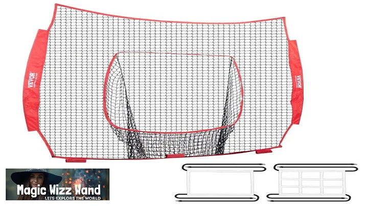 VEVOR 7x7 ft Baseball Softball Practice Net Portable Baseball Training Net