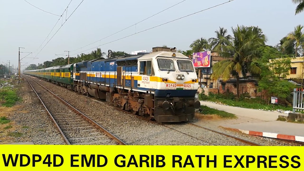The Brazil Supporter with WDP4D Garib Rath Express [Full HD] - YouTube