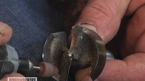 Woodworking Tools: Power Tools - Sharpening Forstner Bits with a Rotary Tool