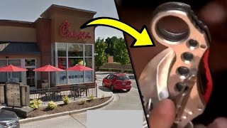 Chick-fil-A Manager Leaps Through Window After Spotting Kid In backseat..