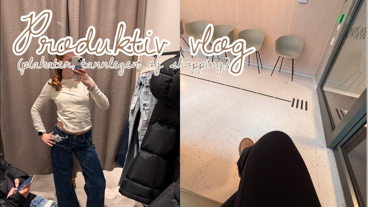 Vlog💘(shopping, plakater og tannlegen) 