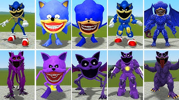 NEW ALL SPRUNKI SONIC EXE VS NEW CATNAP SMILING CRITTERS POPPY PLAYTIME CHAPTER 4 In Garry
