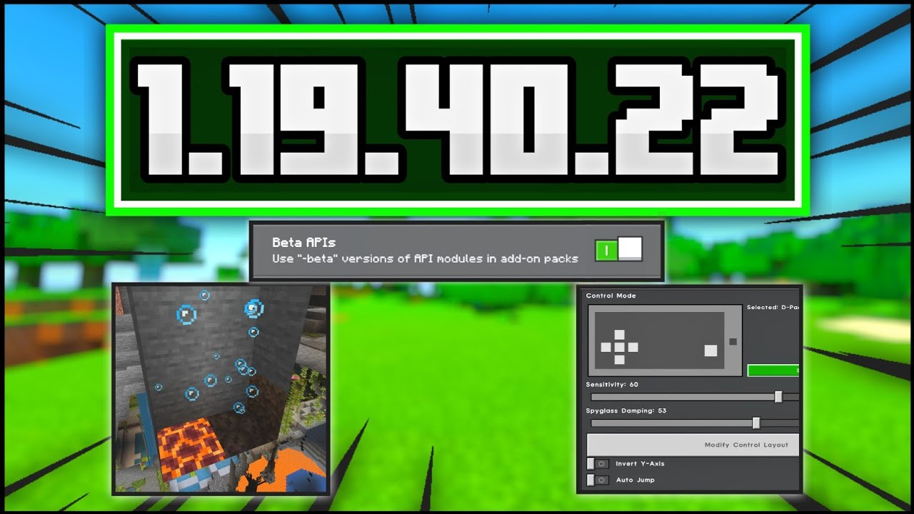 UPDATE MCPE BETA 1.19.40.22 TERBARU TAMBAHAN EXPERIMENTAL BETA API ...