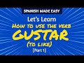 SPANISH VERB: GUSTAR, Meaning, and HOW IT WORKS [Part 1] | Spanish Made Easy