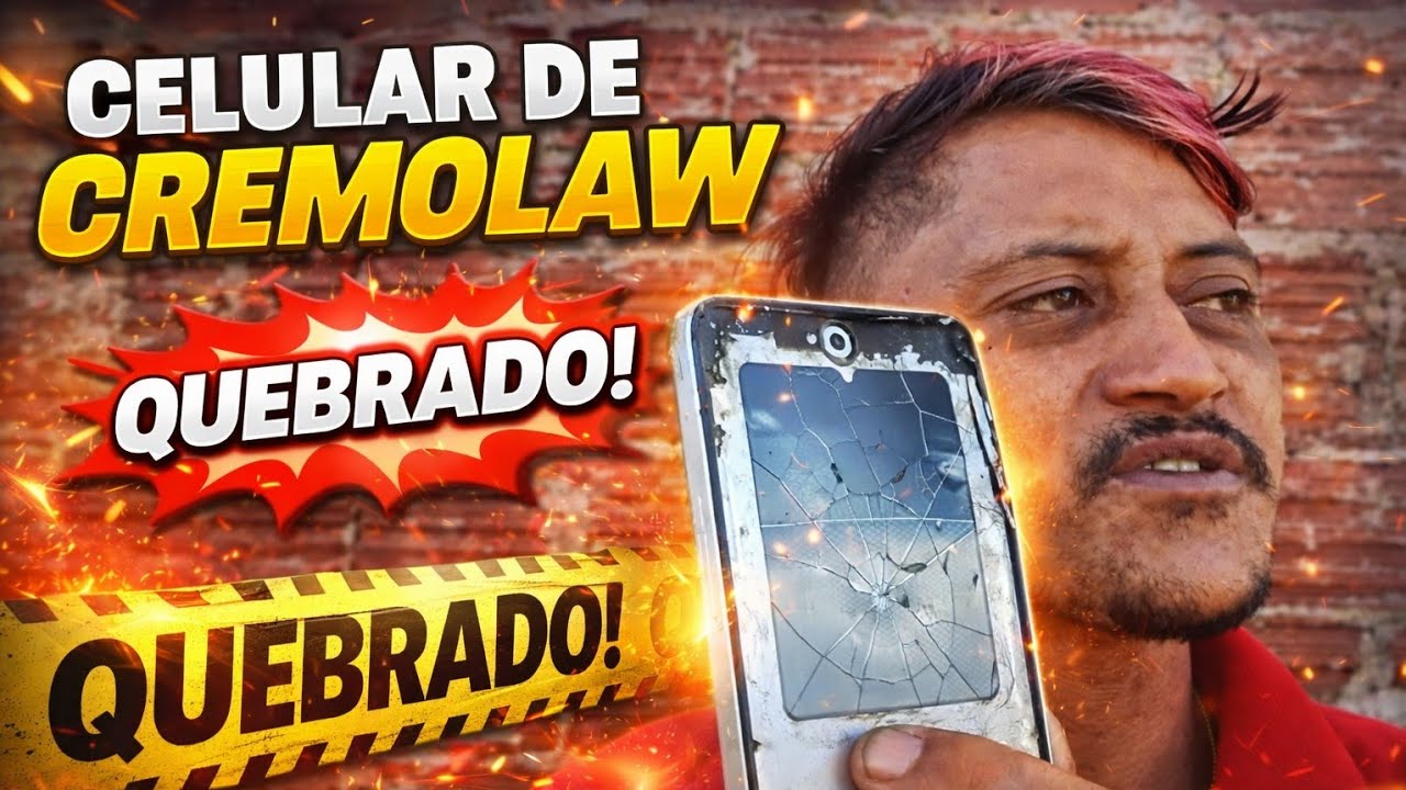 CELULAR TOTALMENTE QUEBRADO: CREMOLAW LAMENTA PELO SEU CELULAR!