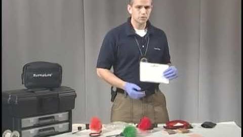 Using fluorescent light to find evidence