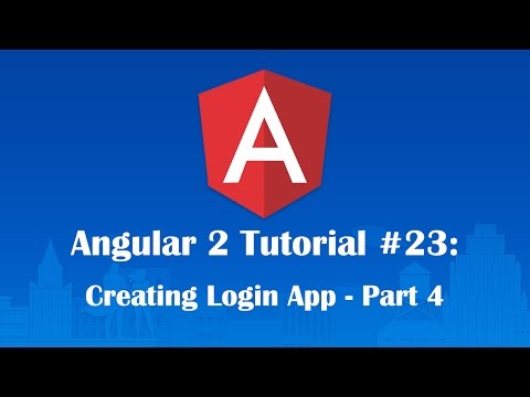 Angular 2 Tutorial 23: Authenticating Administrator (Login App)